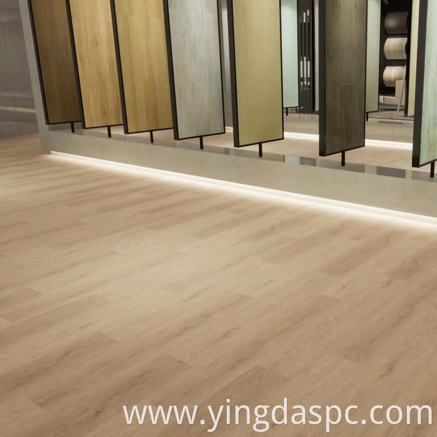 100% Waterproof Wood Grain Rigid Core Vinyl Plank Spc Flooring